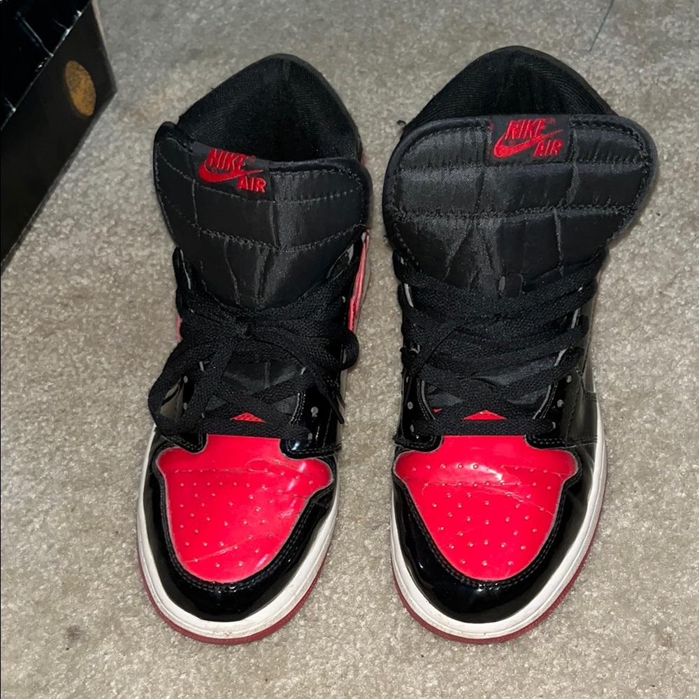 Nike Air Black and Red High-Top Sneakers